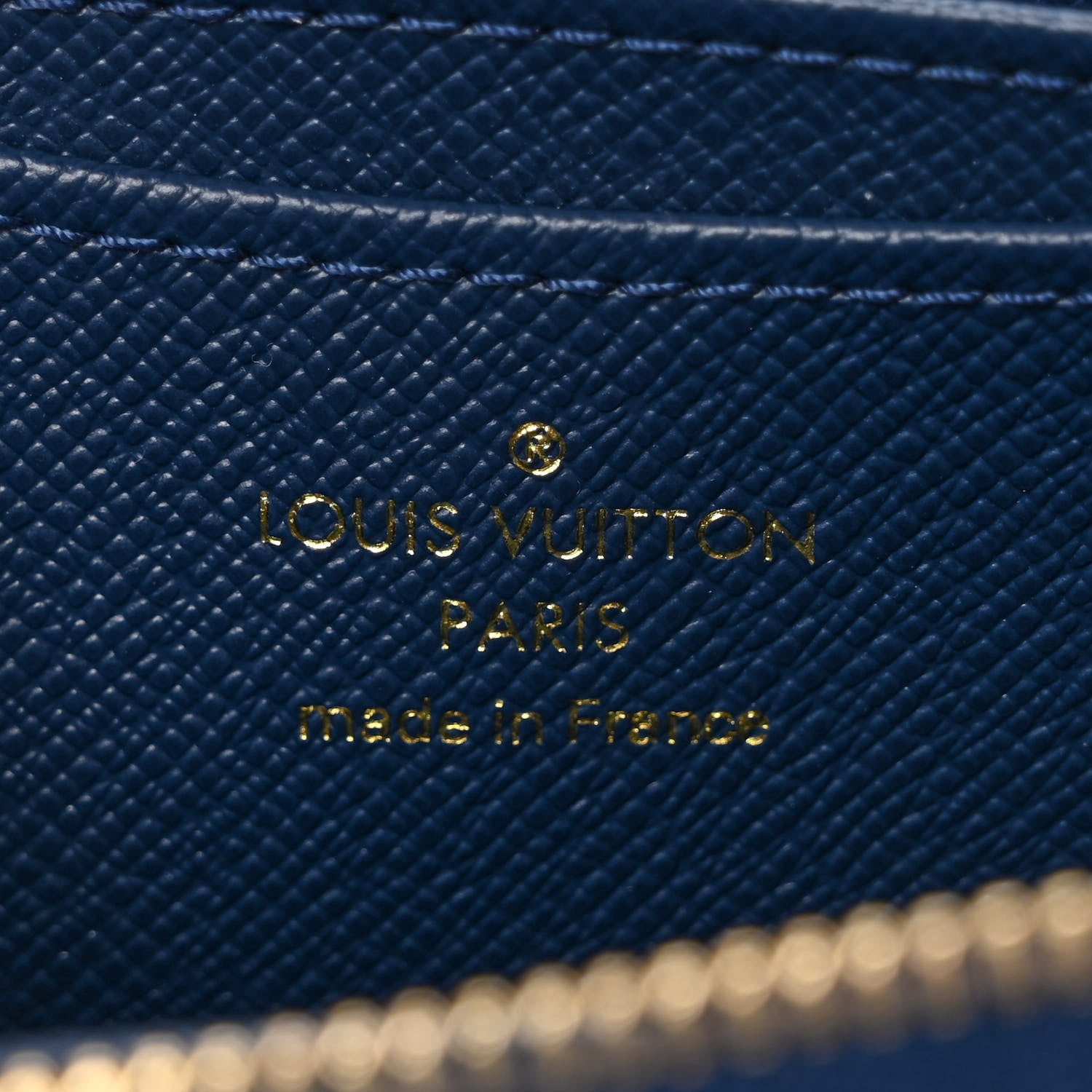 Louis Vuitton Denim Monogram Jacquard Zippy Coin Purse Bleu 6 of 6