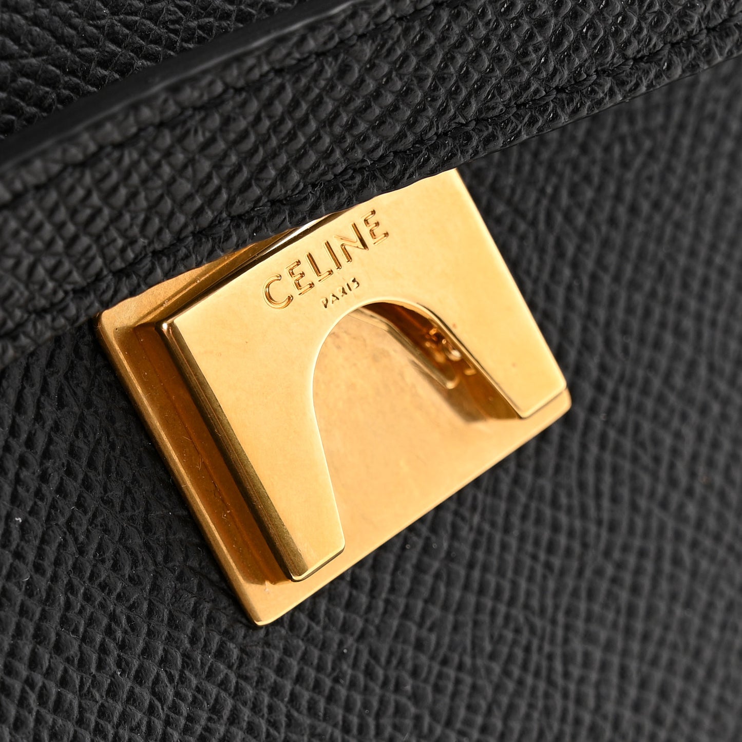 Grained Calfskin Micro Belt Bag Black