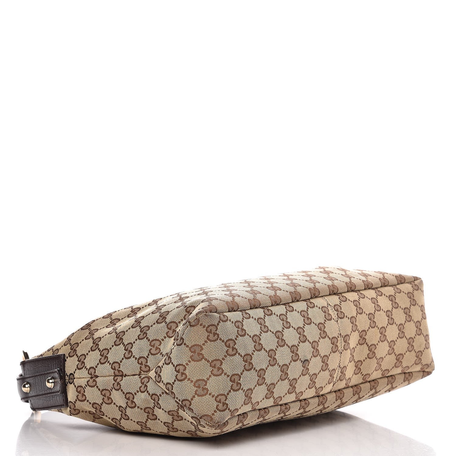 Gucci Monogram Medium Horsebit Chain Hobo Dark Brown 4 of 17