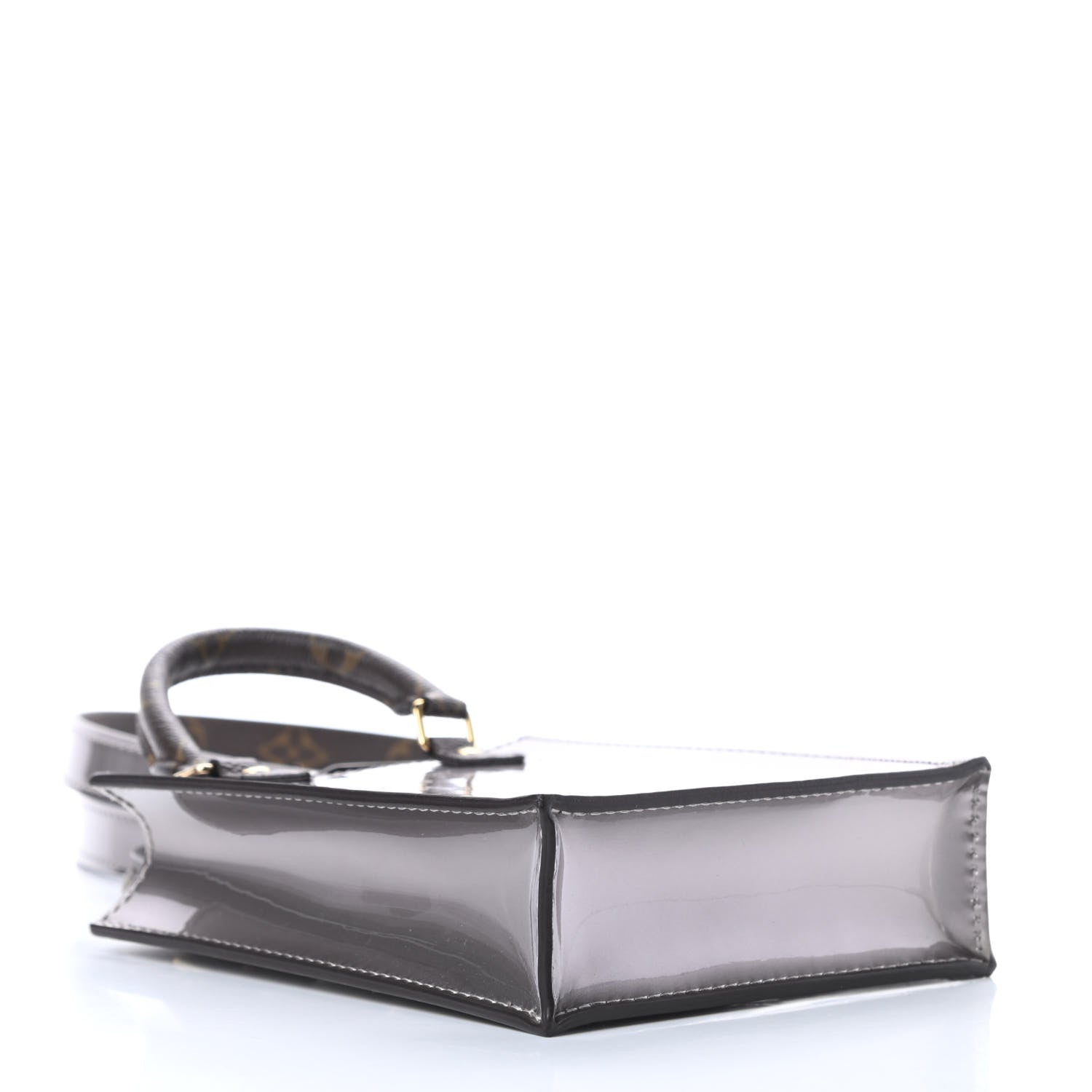 Louis Vuitton Vernis Monogram Petit Sac Plat Taupe Metallise 4 of 10
