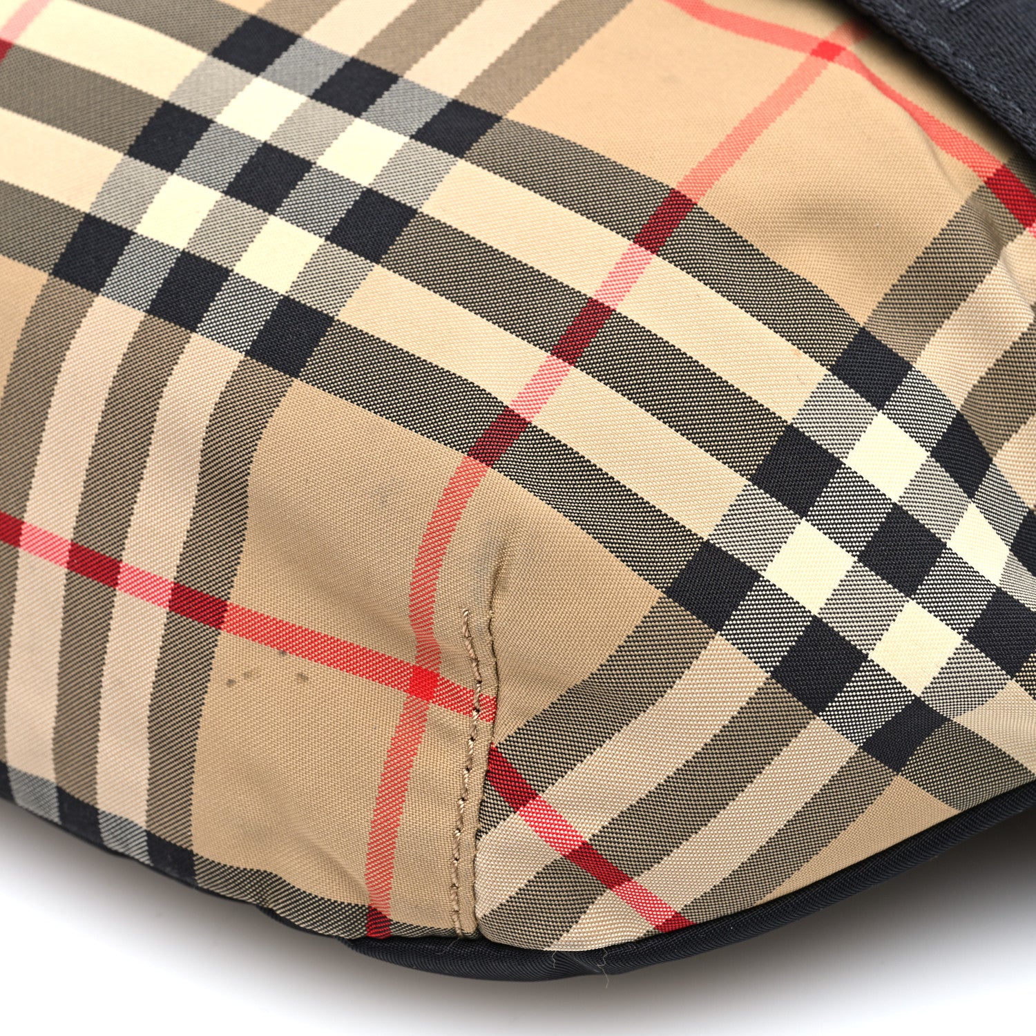 Burberry Nylon Vintage Check Sonny Bum Bag Archive Beige Black 10 of 11