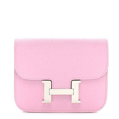 Hermes Epsom Constance Slim Wallet Mauve Sylvestre 1 of 9