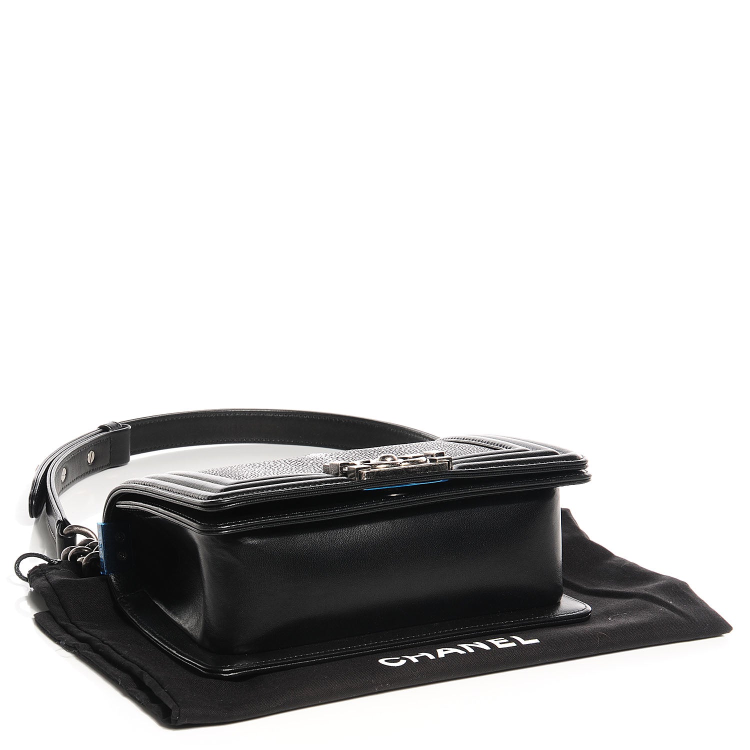Chanel Galuchat Stingray Small Boy Flap Black 4 of 9