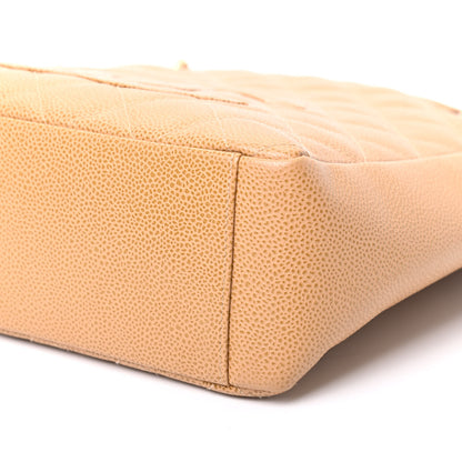 Chanel Caviar Quilted Petit Shopping Tote PST Beige 8 of 8
