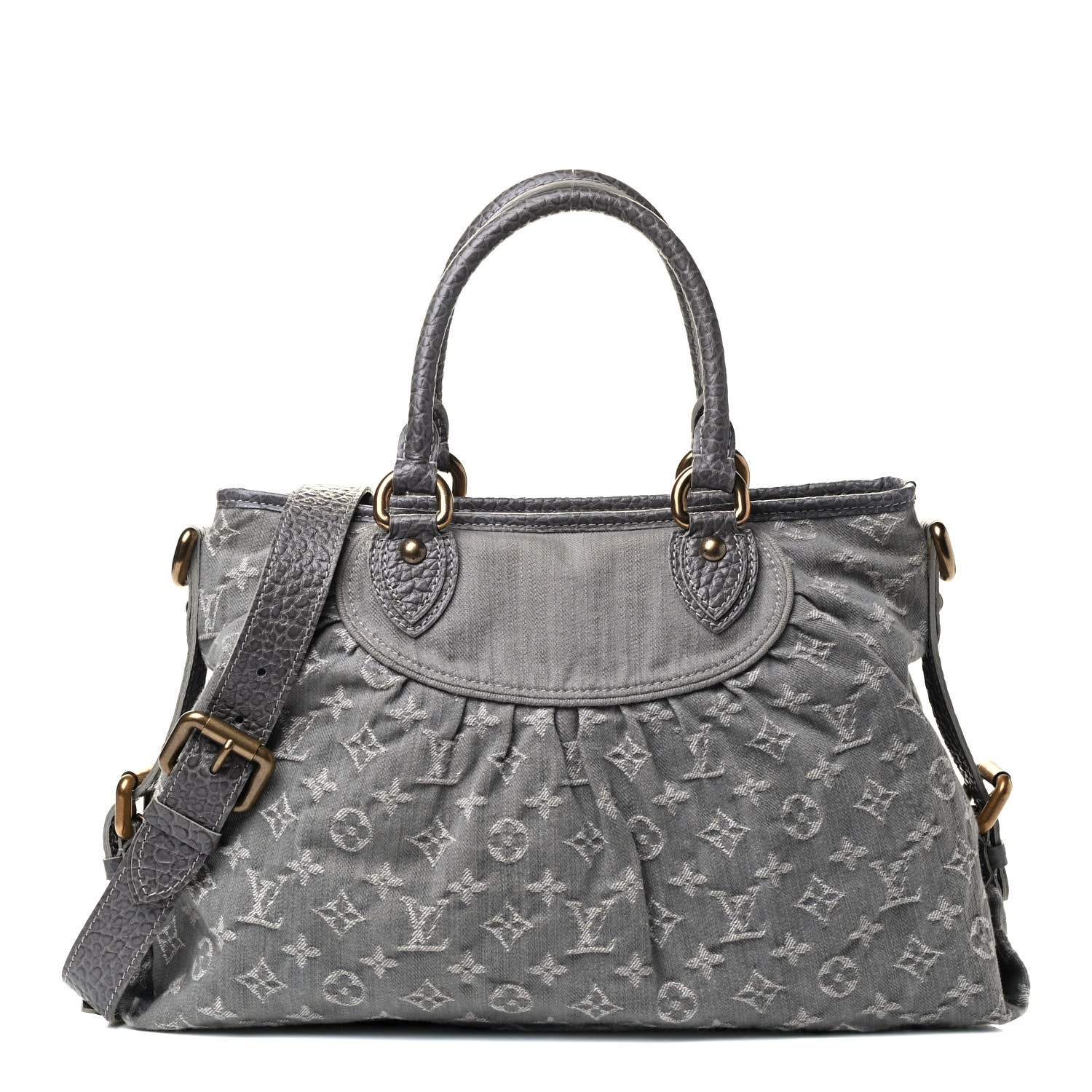 Louis Vuitton Denim Neo Cabby MM Grey 1 of 4