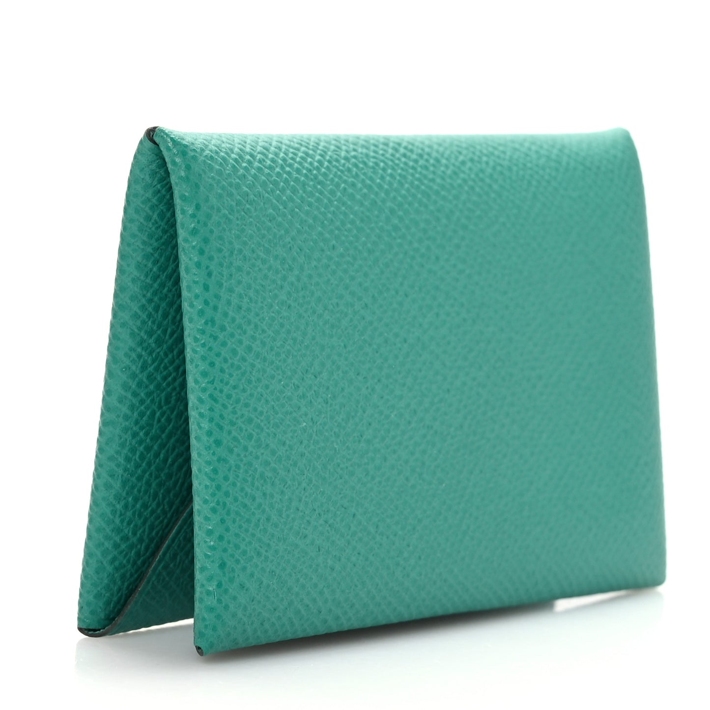 Epsom Calvi Card Case Vert Jade