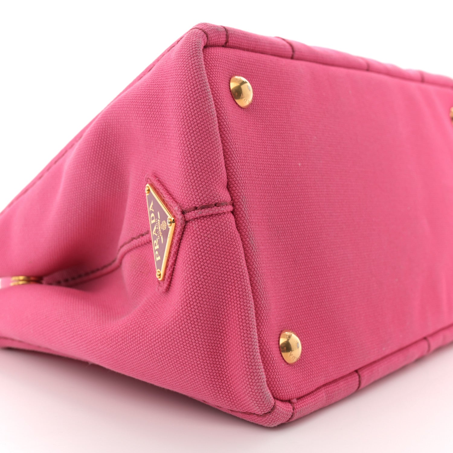 Prada Canapa Small Logo Tote Peonia 9 of 12