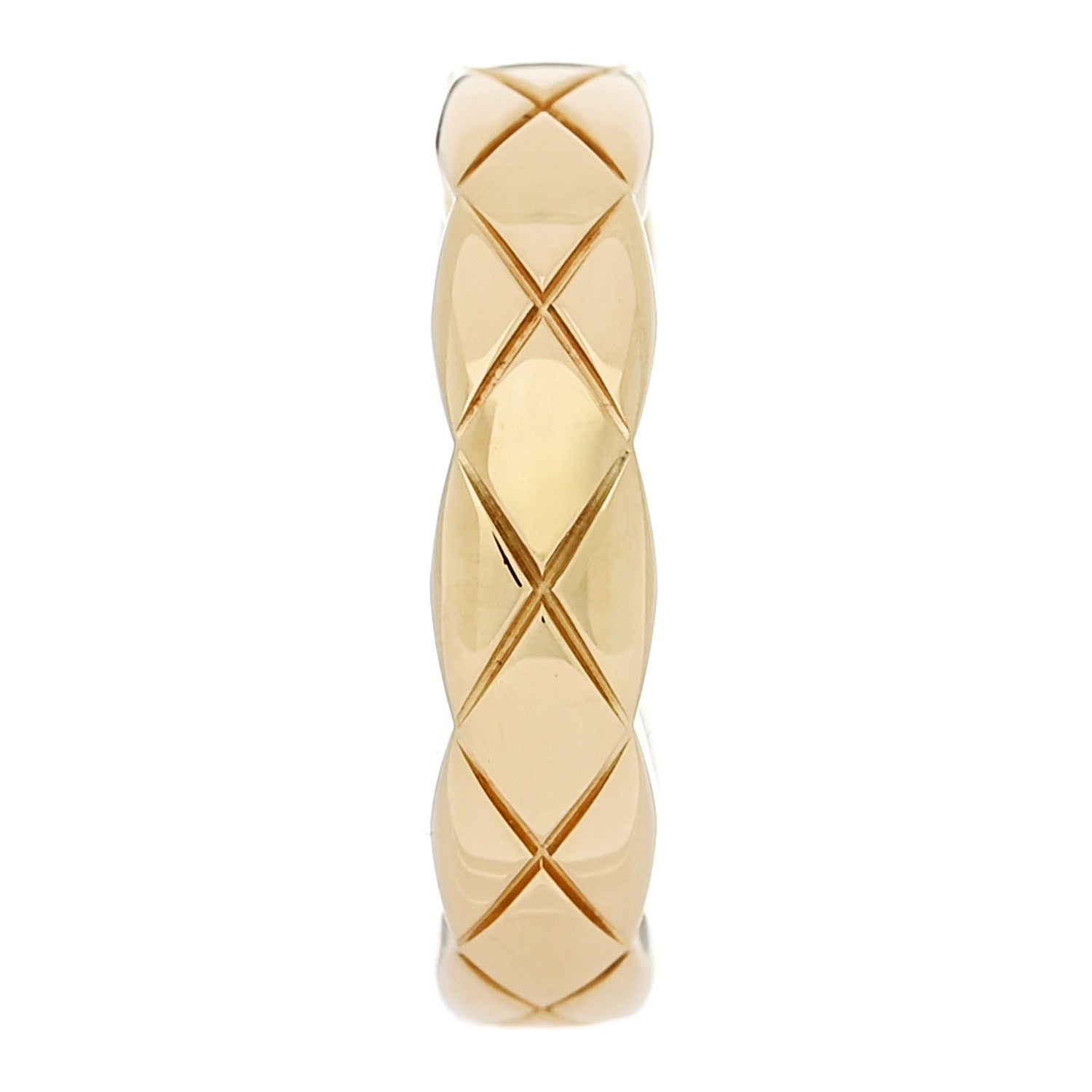Chanel 18K Yellow Gold Coco Crush Single Ear Cuff Earring 1 of 4