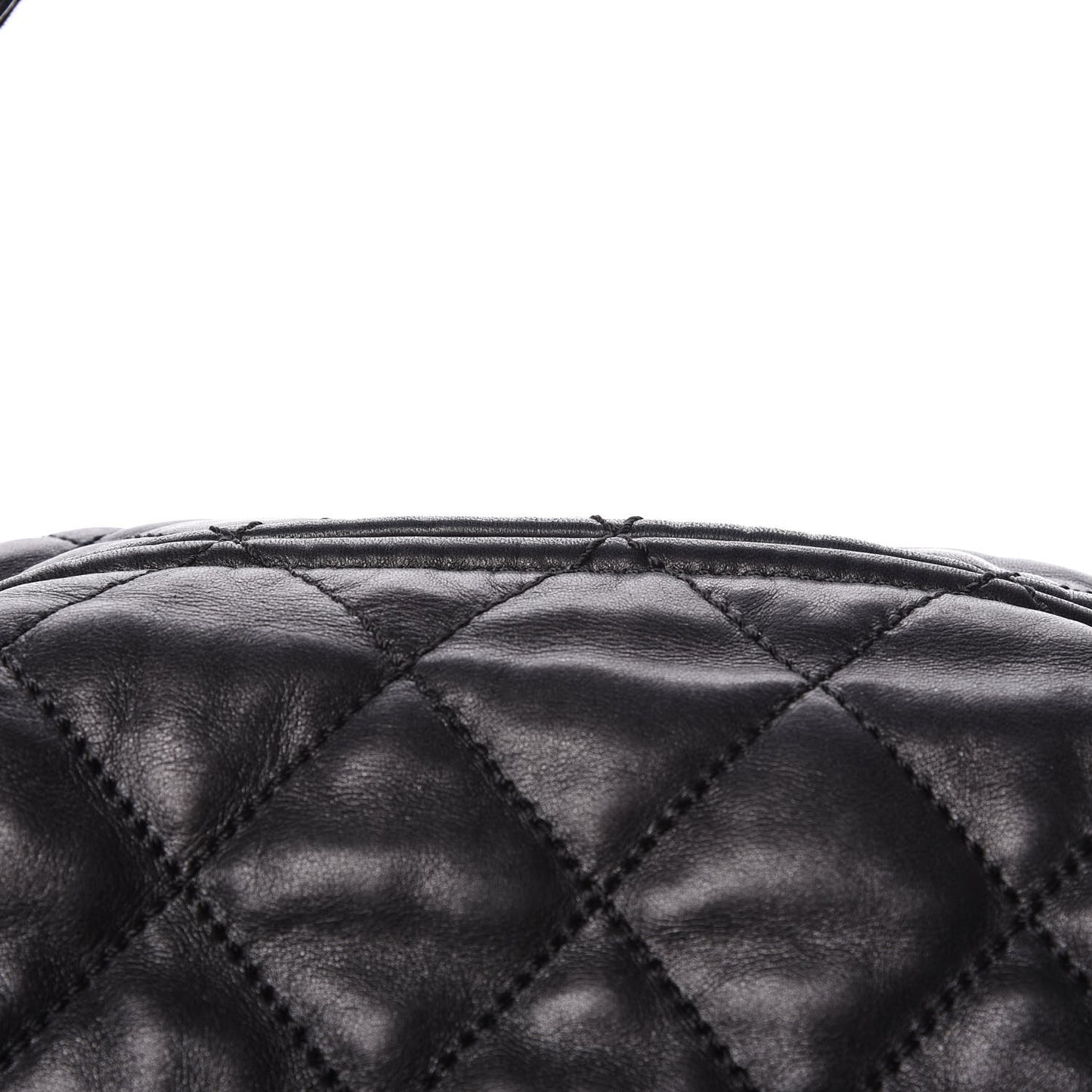 Lambskin Quilted Cloudy Bundle Hobo Black