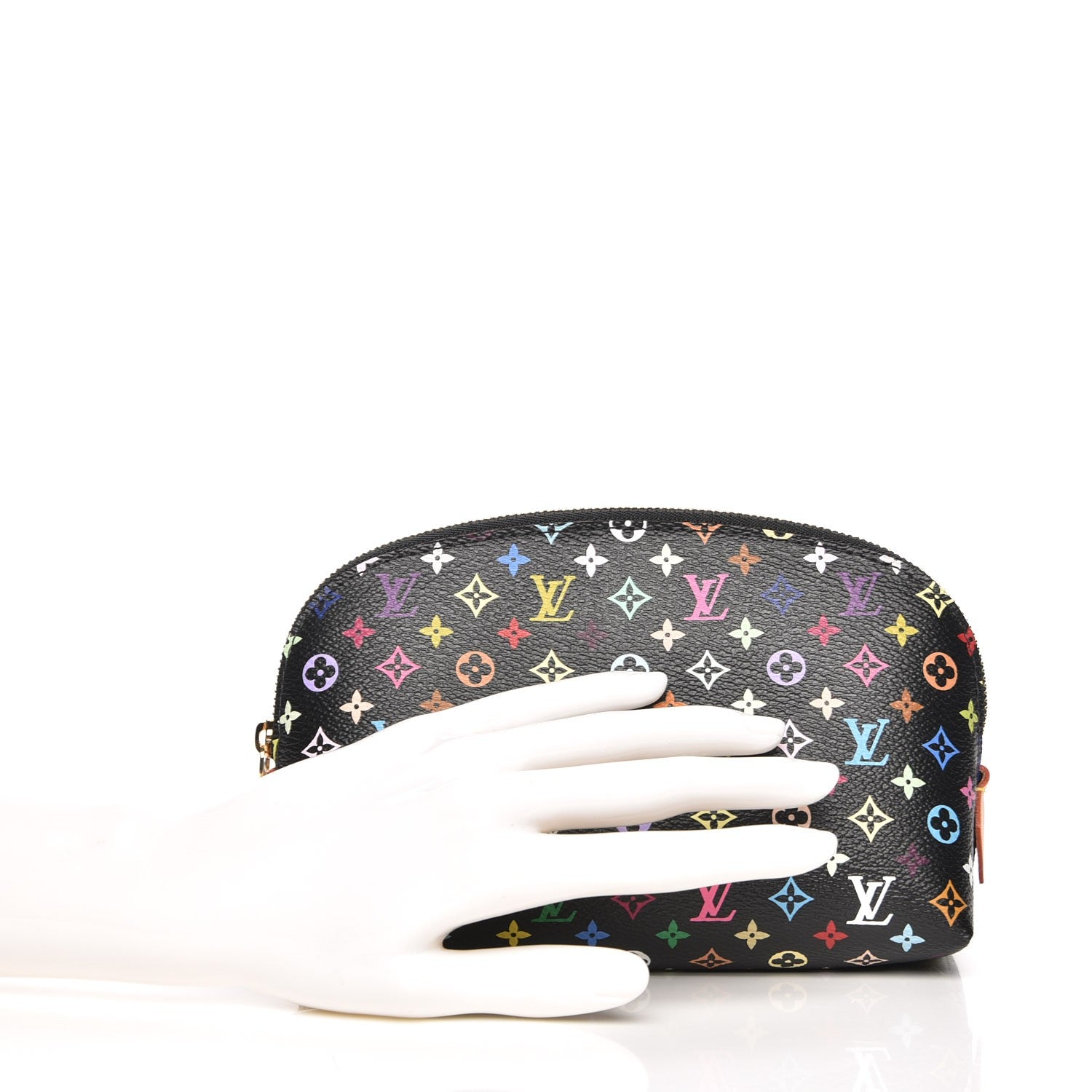 Louis Vuitton Monogram Multicolor Cosmetic Pouch Black Grenade 2 of 8