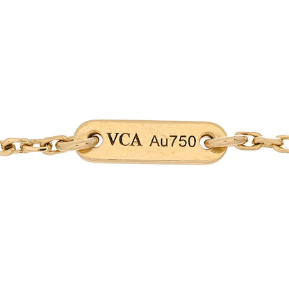 Van Cleef & Arpels 18K Yellow Gold Mother of Pearl Sweet Alhambra Bracelet 3 of 3