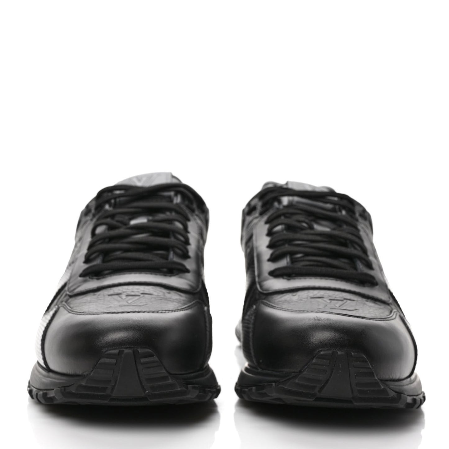 Epi Monogram Calfskin Mens Run Away Sneakers 9.5 Black