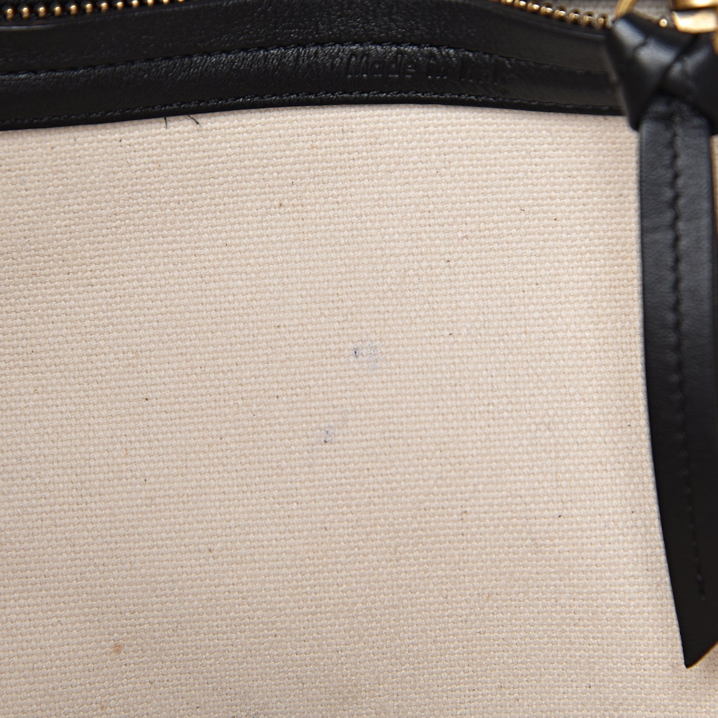 Cotton Canvas Medium Phantom Luggage White