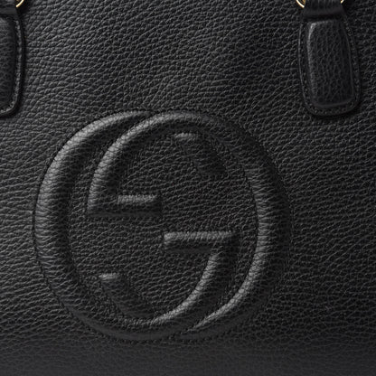 Gucci Pebbled Calfskin Medium Soho Top Handle Satchel Black 11 of 11