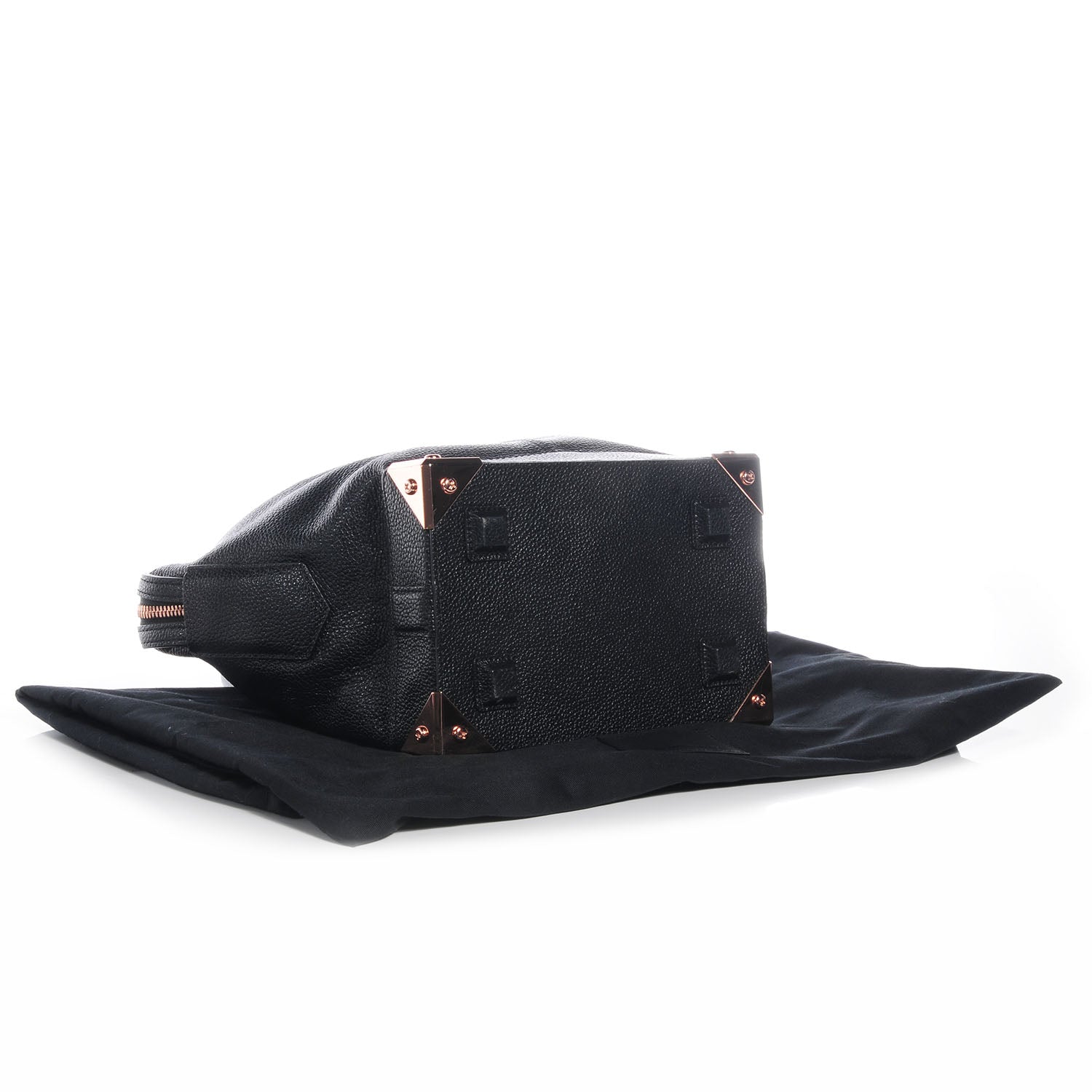 Alexander Wang Pebbled Leather Large Emile Black with Rose Gold Hardware 4 of 7