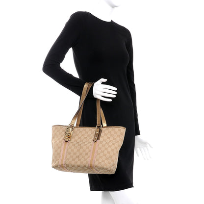 Gucci Monogram Medium Jolicoeur Tote Metallic 2 of 10