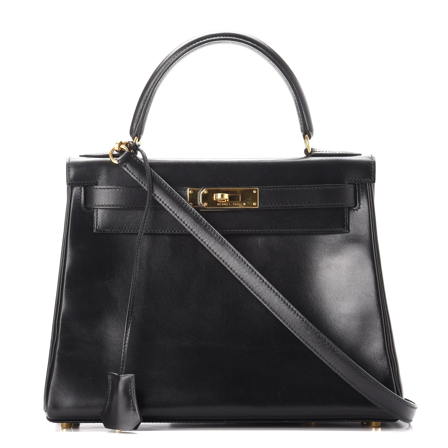 Hermes Box Kelly Retourne 28 Black 1 of 12