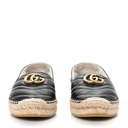 Gucci Nappa Matelasse GG Marmont Espadrilles 37 Black 2 of 9