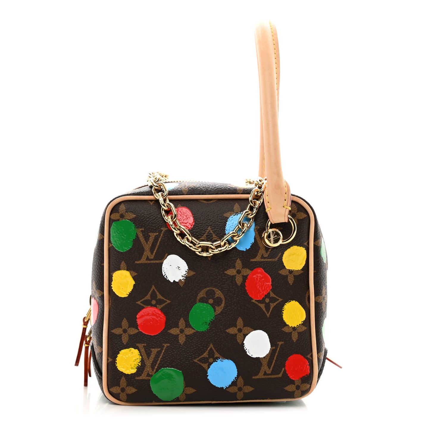 LV X YK Monogram Dots Square Bag