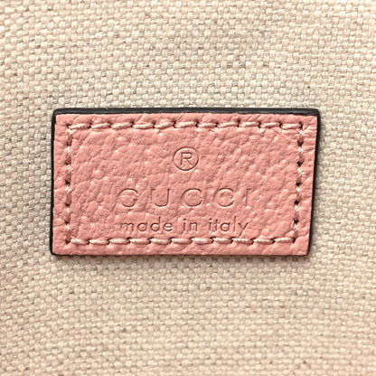 Gucci GG Supreme Monogram Textured Dollar Calfskin Mini Ophidia Shoulder Tote Bag Rose Pink 7 of 11