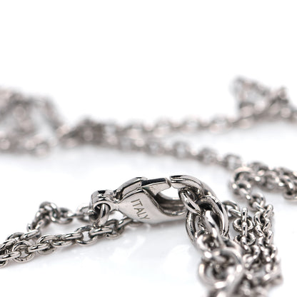 Louis Vuitton Essential V Necklace Silver 4 of 4