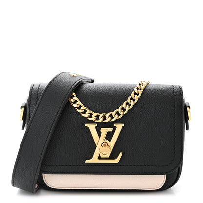 Louis Vuitton Grained Calfskin Lockme Tender Black 1 of 10