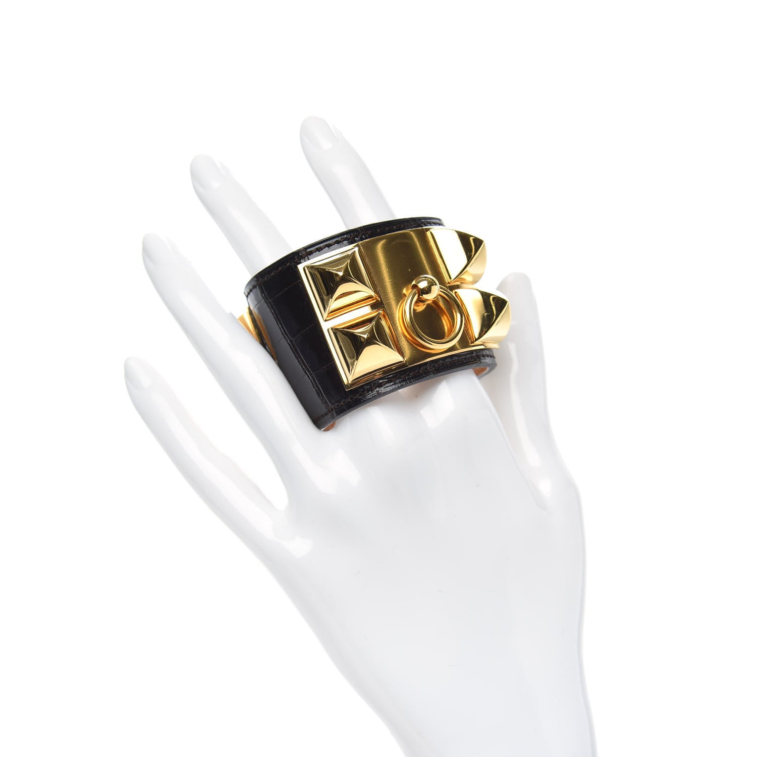Hermes Shiny Alligator Collier de Chien CDC Bracelet S Ebene 2 of 6