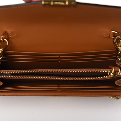 MCM Visetos Large Patricia Wallet On Chain Cognac Black 5 of 10
