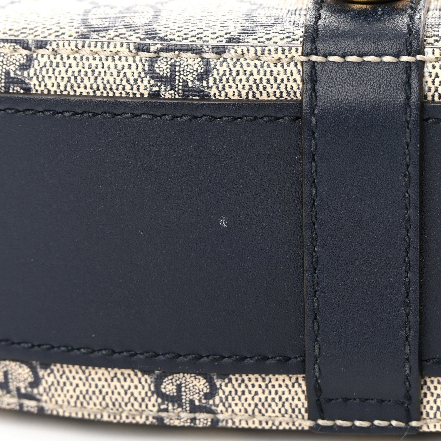 Gucci GG Supreme Monogram Small Messenger Shoulder Bag Beige Blue Navy 15 of 16