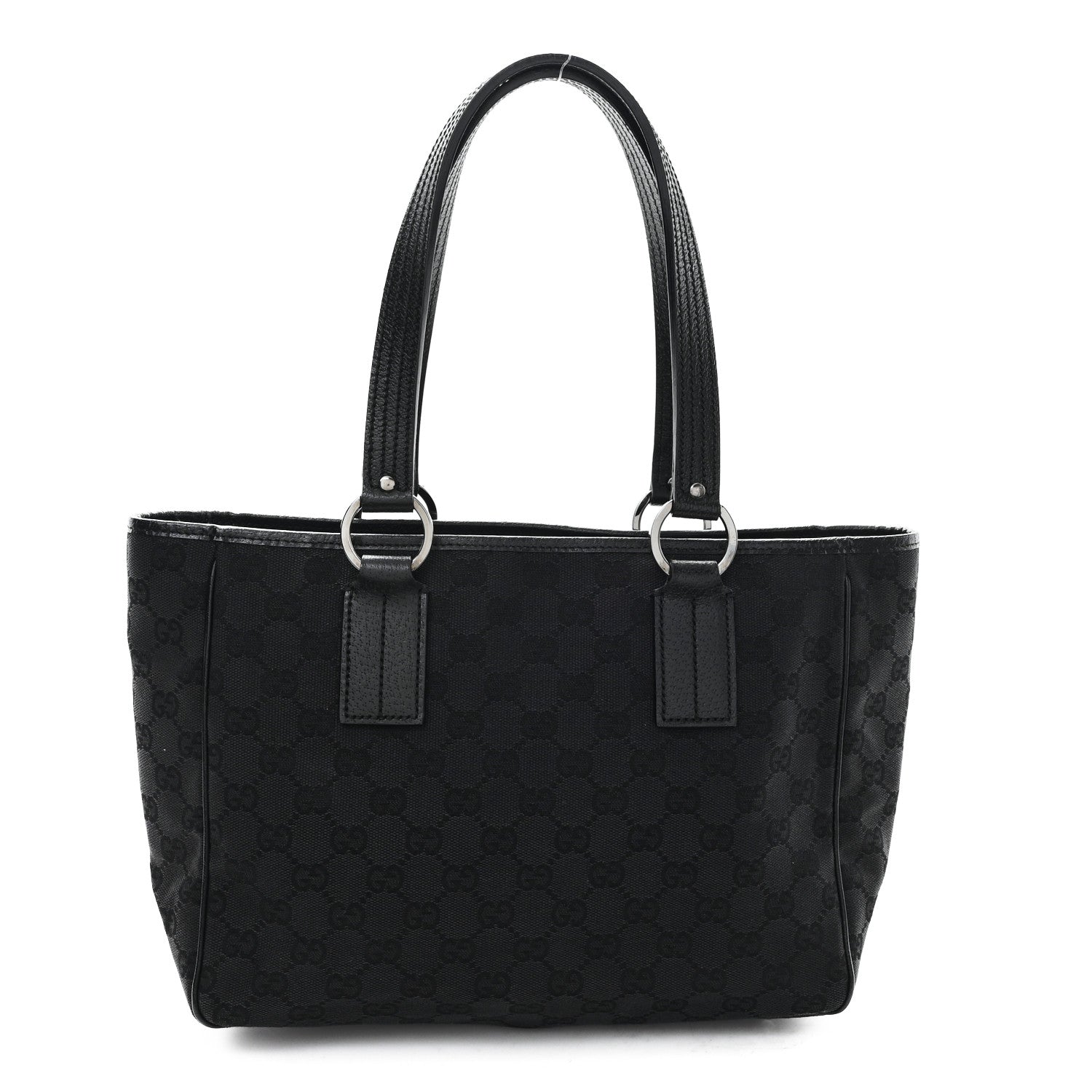 Gucci Monogram Medium Tote Black 1 of 10