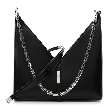 Givenchy Box Calfskin Small Zipped Cut Out Shoulder Bag Black 1 of 10