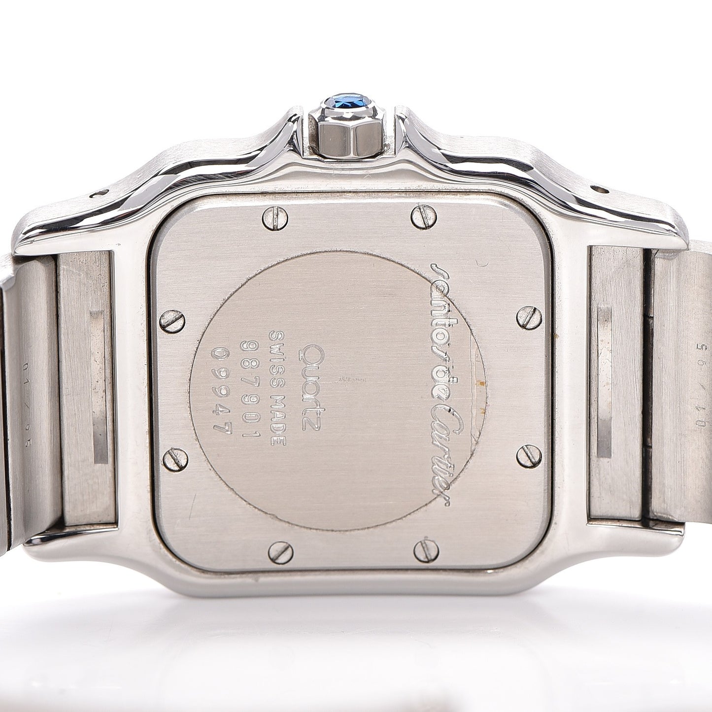 Stainless Steel 29mm Santos De Galbee Quartz Watch