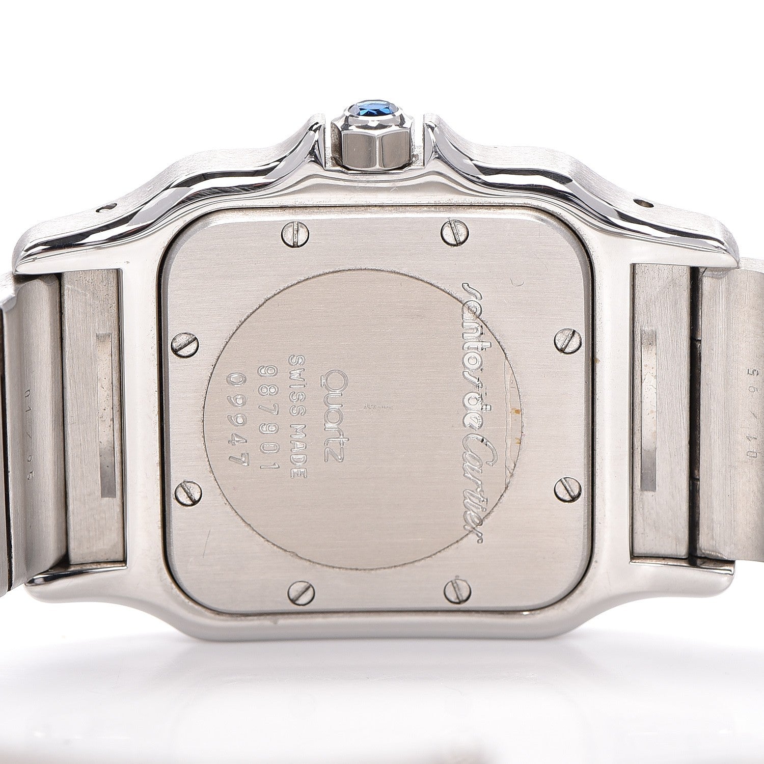 Cartier Stainless Steel 29mm Santos De Galbee Quartz Watch 5 of 10