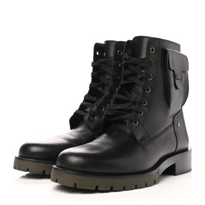 Hermes Calfskin Defense Ankle Boots 40 Black 3 of 12