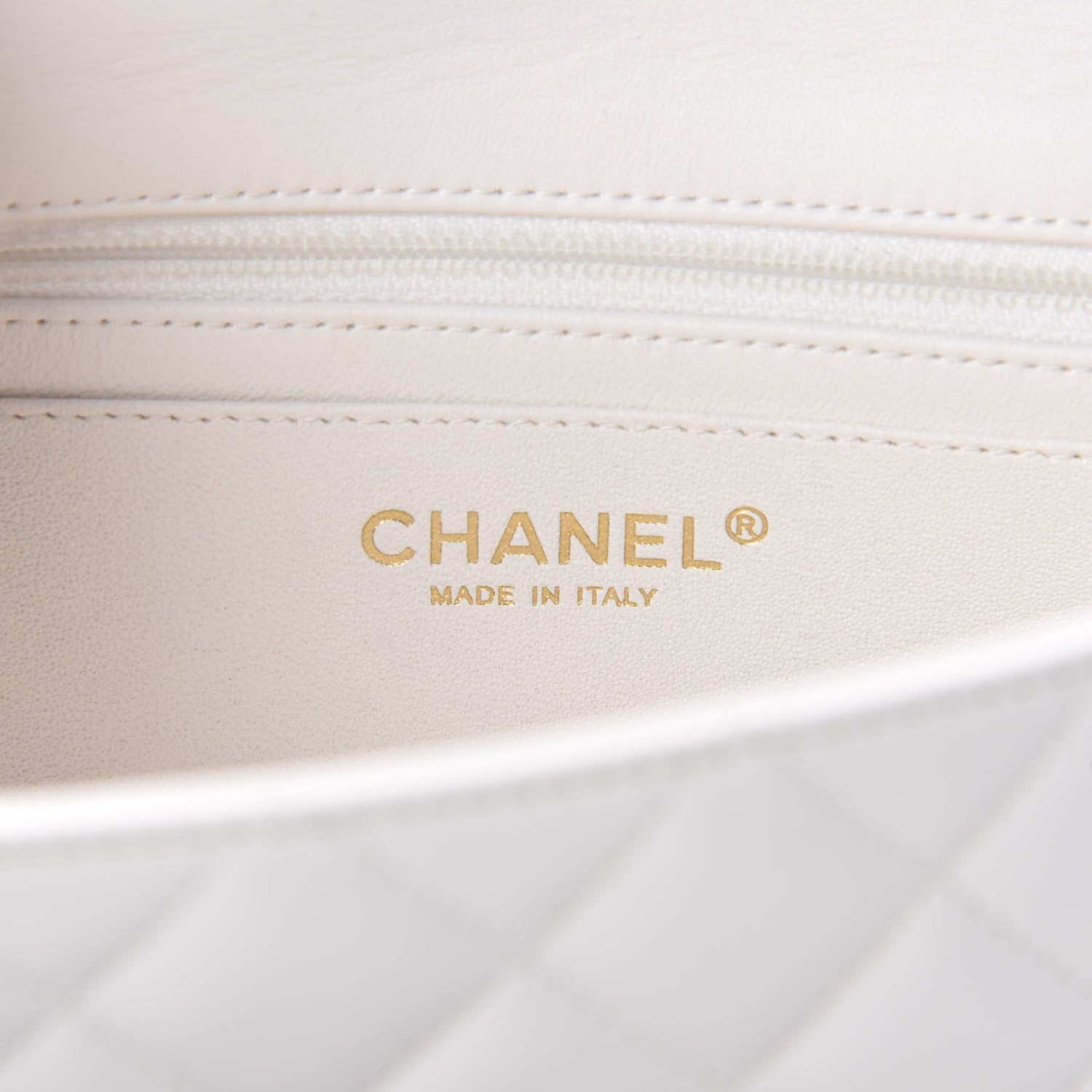 Chanel Lambskin Quilted Mini Rectangular Flap White 8 of 11