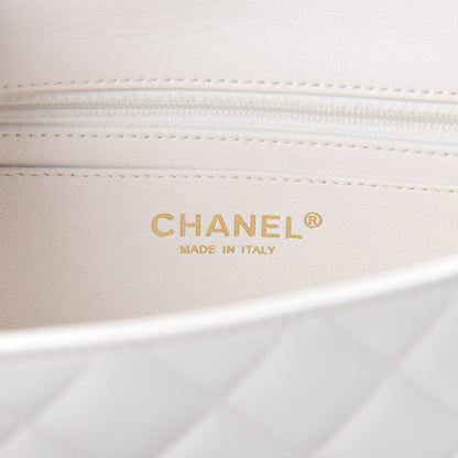 Chanel Lambskin Quilted Mini Rectangular Flap White 8 of 11