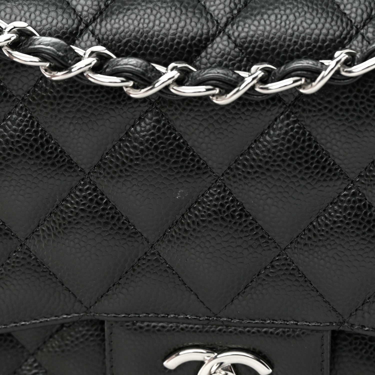 Chanel Caviar Quilted Jumbo Double Flap Black 16 of 16