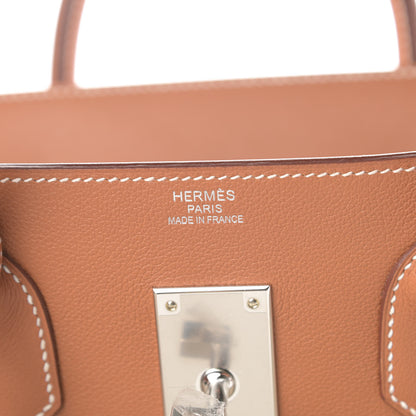Hermes Toile De Camp Evercolor HAC Birkin 50 Ficelle Gold 6 of 10