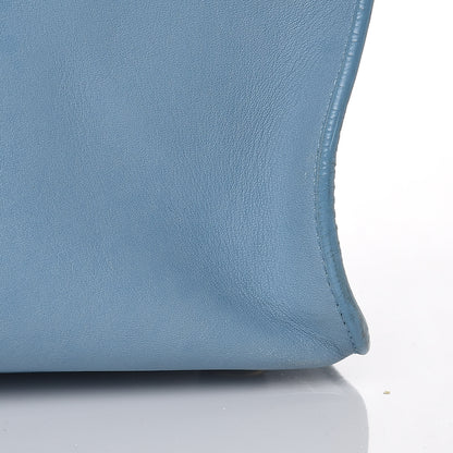 Saint Laurent Calfskin Medium Classic Y Cabas Blue Glacier 18 of 18