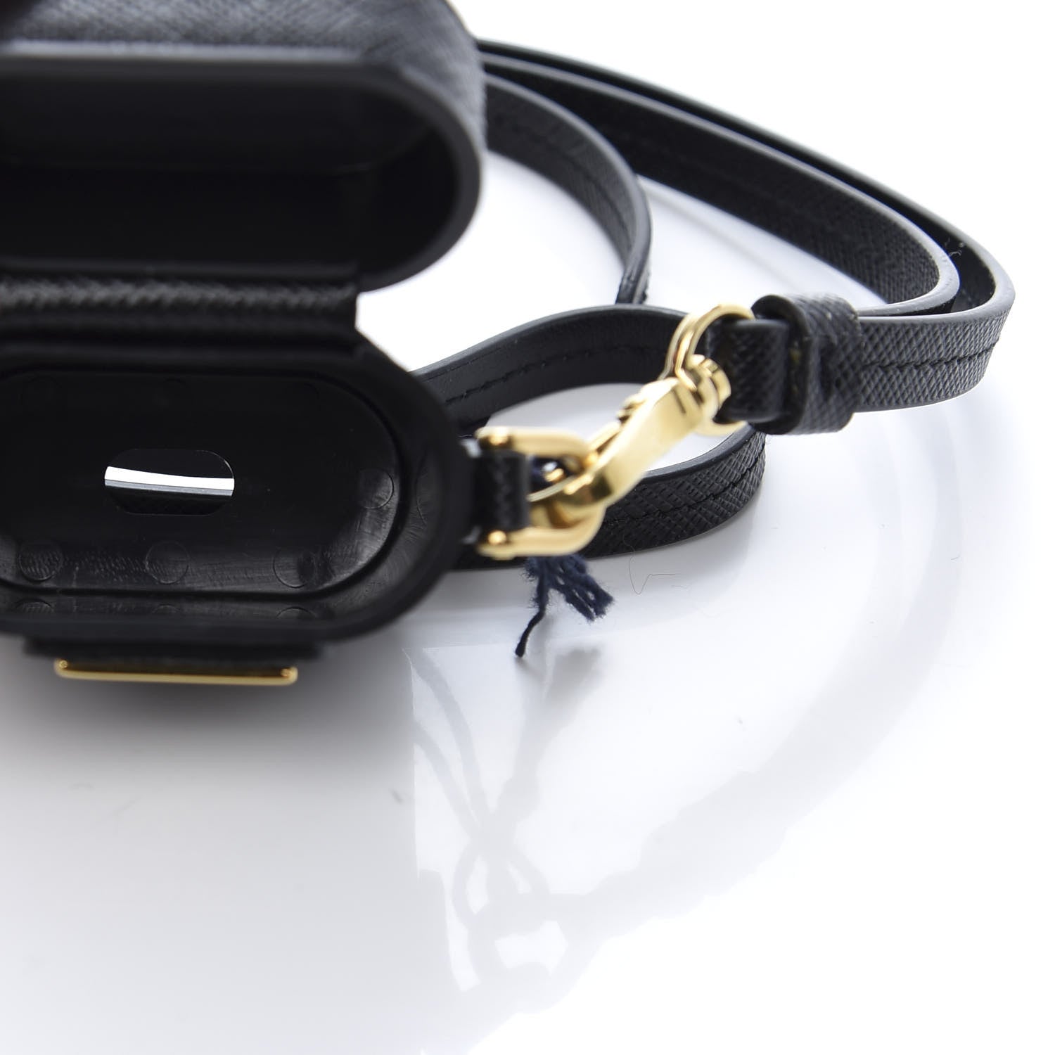 Prada Saffiano Metal iPhone Airpods Case Black 6 of 8