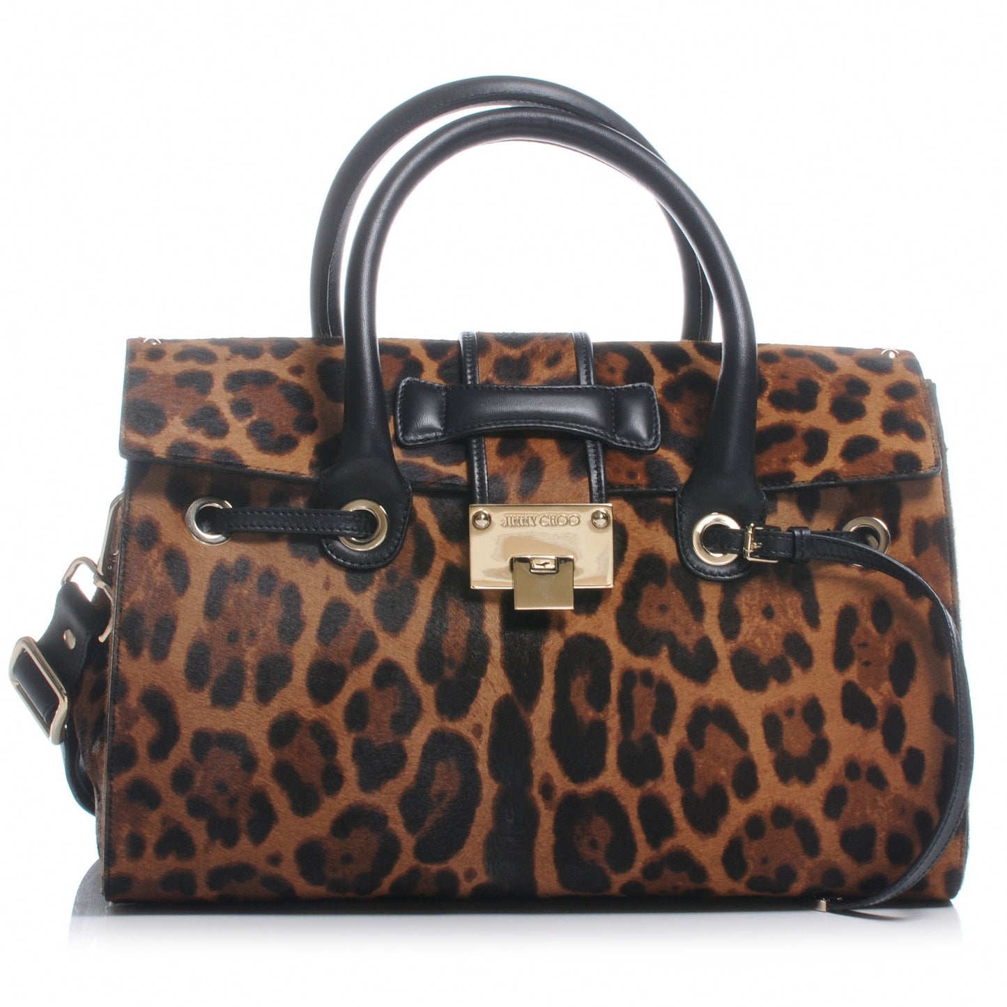 Calf Hair Leopard Print Medium Rosalie Satchel