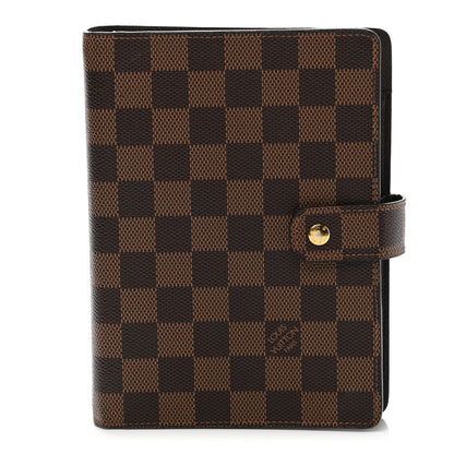 Louis Vuitton Damier Ebene Medium Ring Agenda Cover 1 of 6