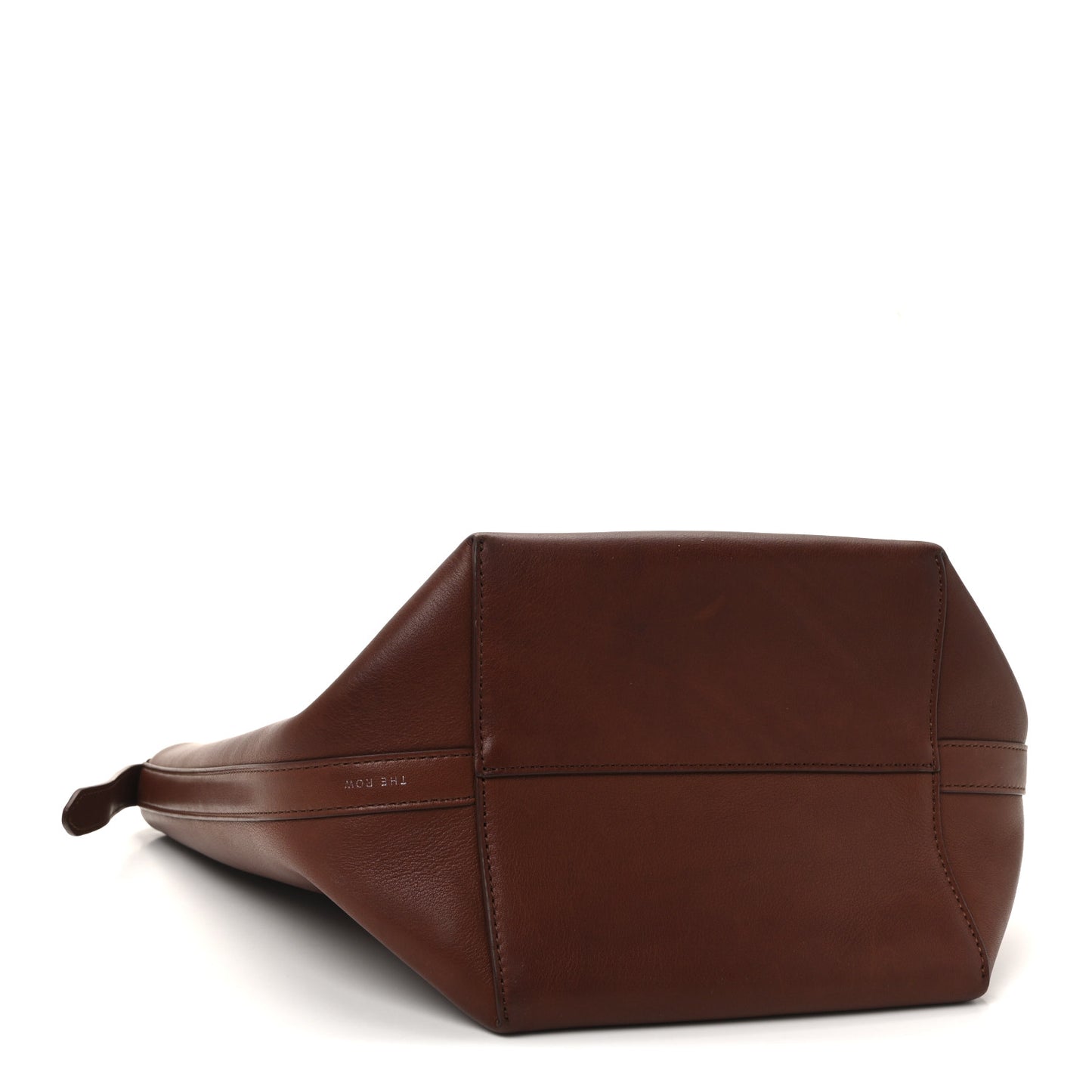 Polished Saddle Calfskin Medium N/S Park Tote Burnt Wood