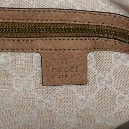 Gucci Nubuck Large Soft Stirrup Shoulder Bag Light Brown 6 of 8