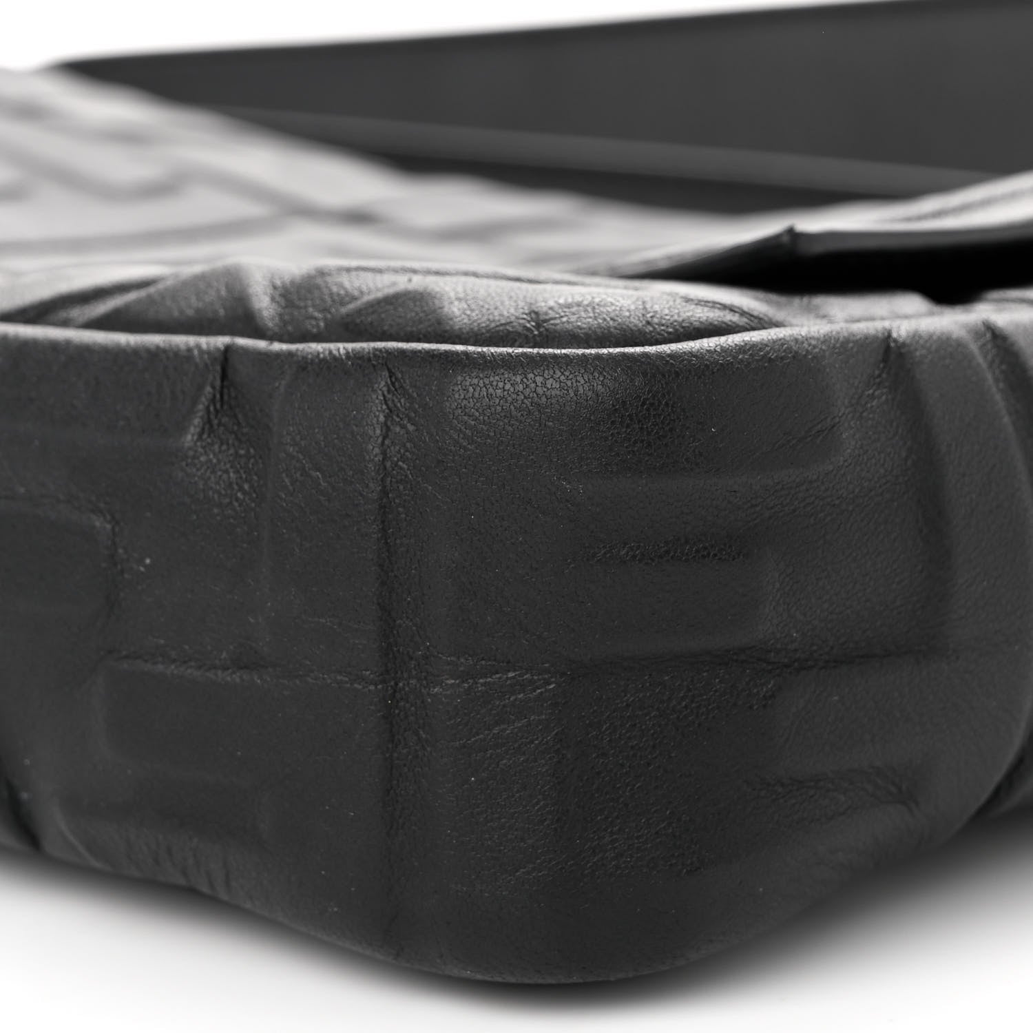 Fendi Nappa FF 1974 Embossed Baguette Black 9 of 11