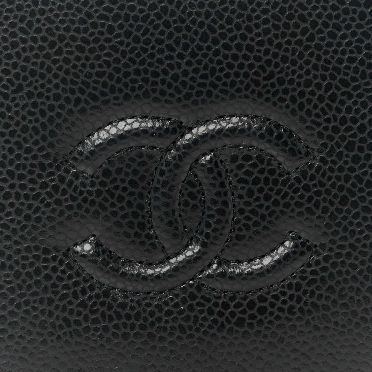 Caviar Timeless Passport Holder Black