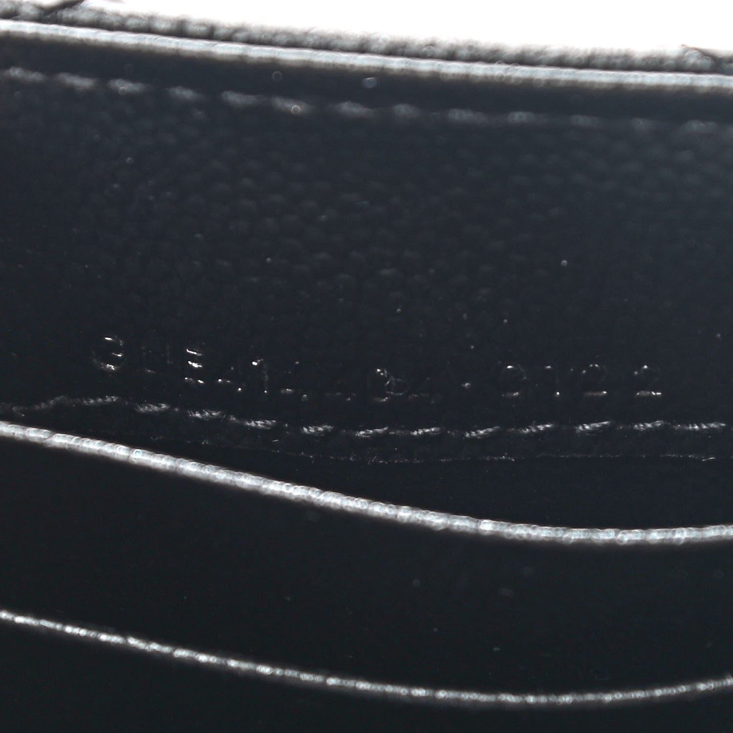 Saint Laurent Grain De Poudre Matelasse Chevron Small Monogram Envelope Wallet Black 7 of 7