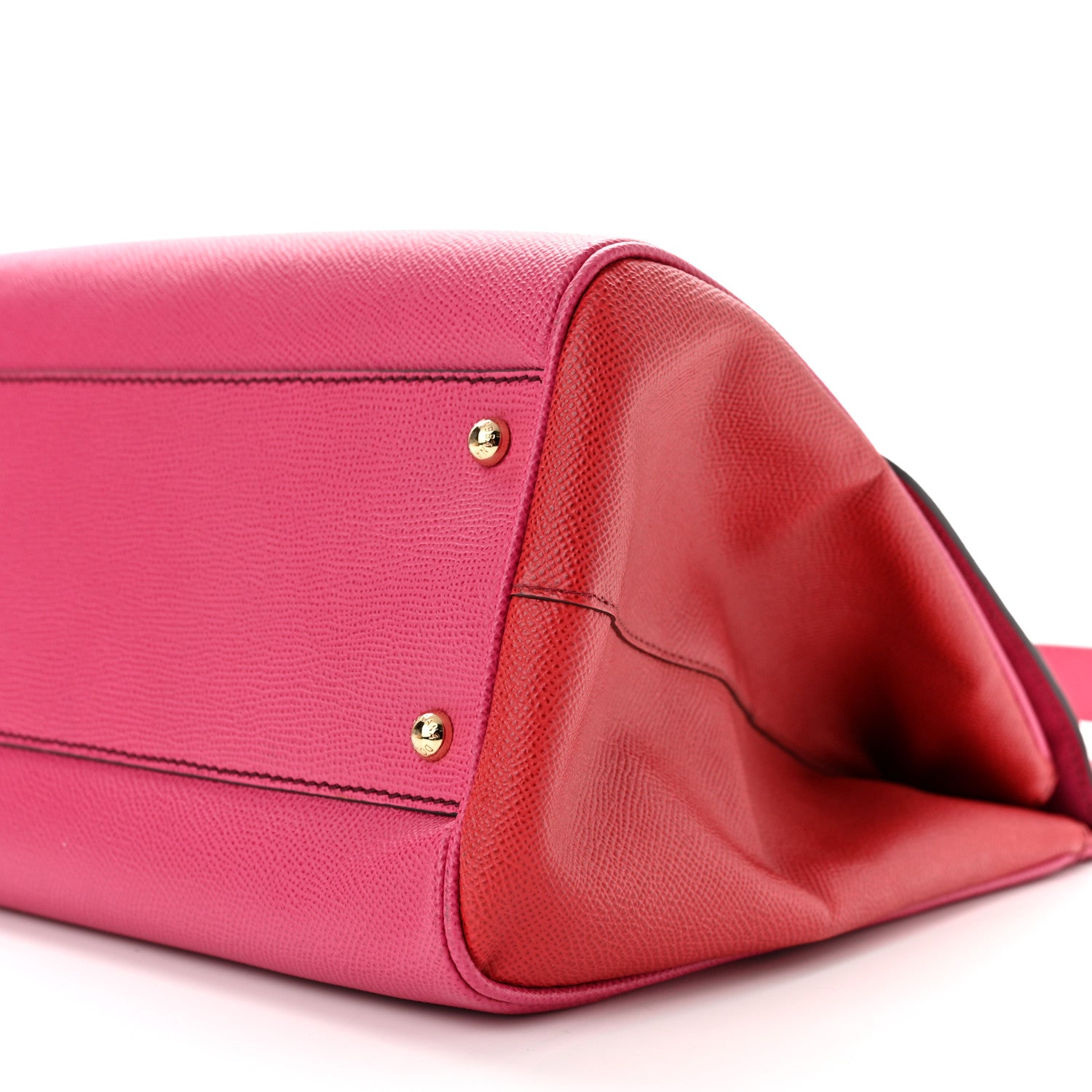 Dolce & Gabbana Dauphine Large Bi-Color Miss Sicily Satchel Fuchsia Red 9 of 9