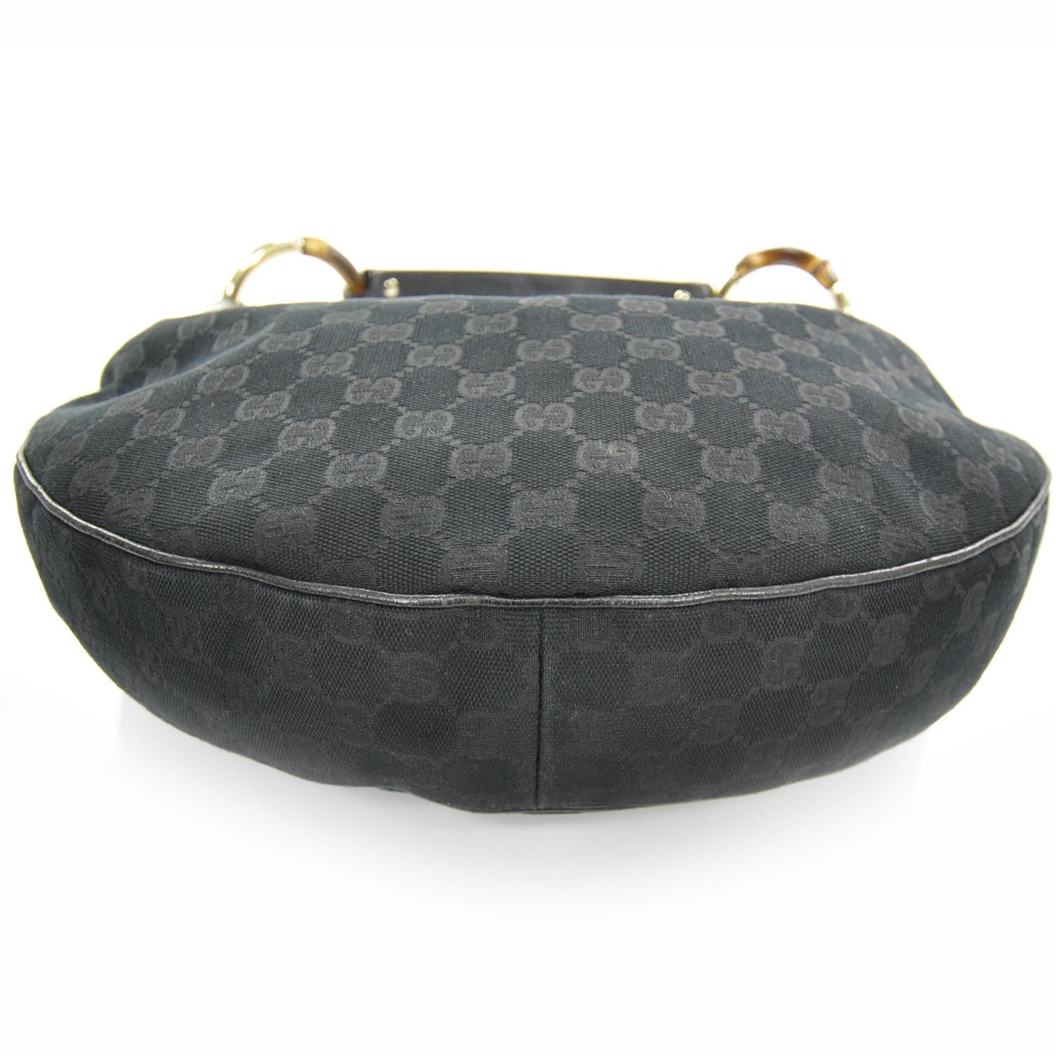 Gucci Monogram Bamboo Ring Hobo Black 4 of 9