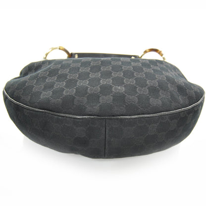 Gucci Monogram Bamboo Ring Hobo Black 4 of 9